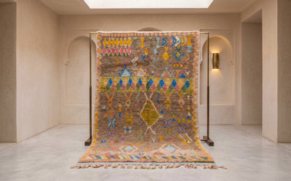 Whispers of Ochre – Boujaad Pastel Glyph Rug