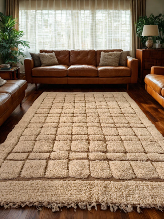 Path of Silk – Beni Ourain Rug in Neutral Weave