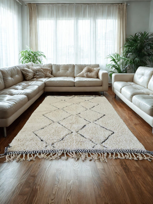 Ken Rzem – Poetic Geometry in Undyed Beni Ourain Wool