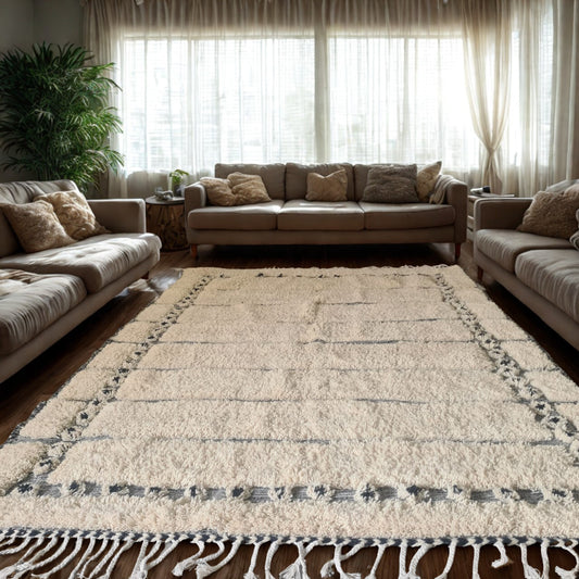 Knotwork Border — Beni Ourain Ladder Field