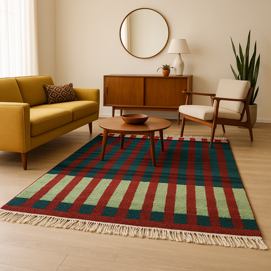 Chromatic Columns — Beni Mrirt Grid with Mint Traverse