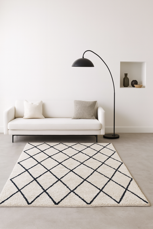 Ivory Lattice — Marmoucha Open Diamond Grid