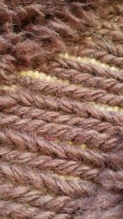 Cocoa Fan — Beni Mrirt Axial Rib Relief