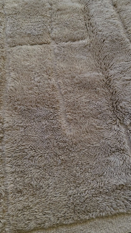 Taupe Relief Grid — Beni Mrirt Sculpted Checker